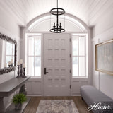 Hunter Briargrove 3-Light Matte Black Traditional Led Chandelier