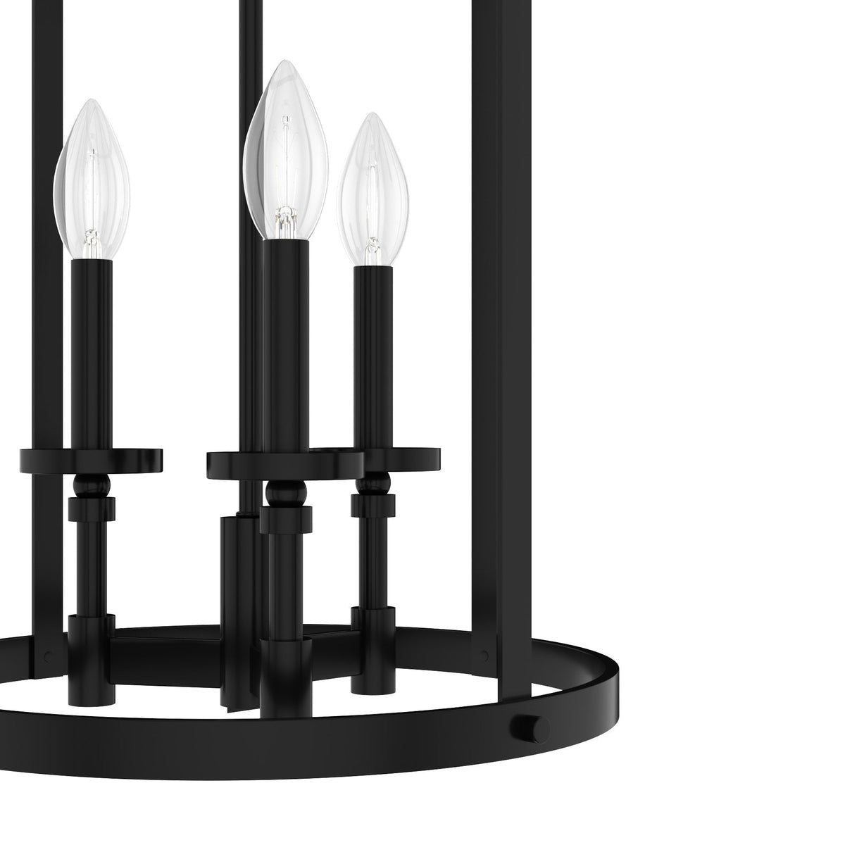 Hunter Briargrove 3-Light Matte Black Traditional Led Chandelier