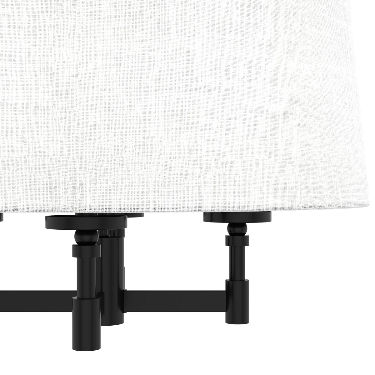 Hunter Briargrove 4-Light Matte Black Transitional Led Chandelier