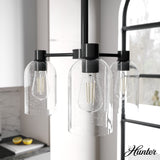 Hunter Lochemeade 3-Light Matte Bronze Modern/Contemporary Led Crystal Chandelier
