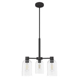 Hunter Lochemeade 3-Light Matte Bronze Modern/Contemporary Led Crystal Chandelier