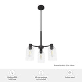Hunter Lochemeade 3-Light Matte Bronze Modern/Contemporary Led Crystal Chandelier