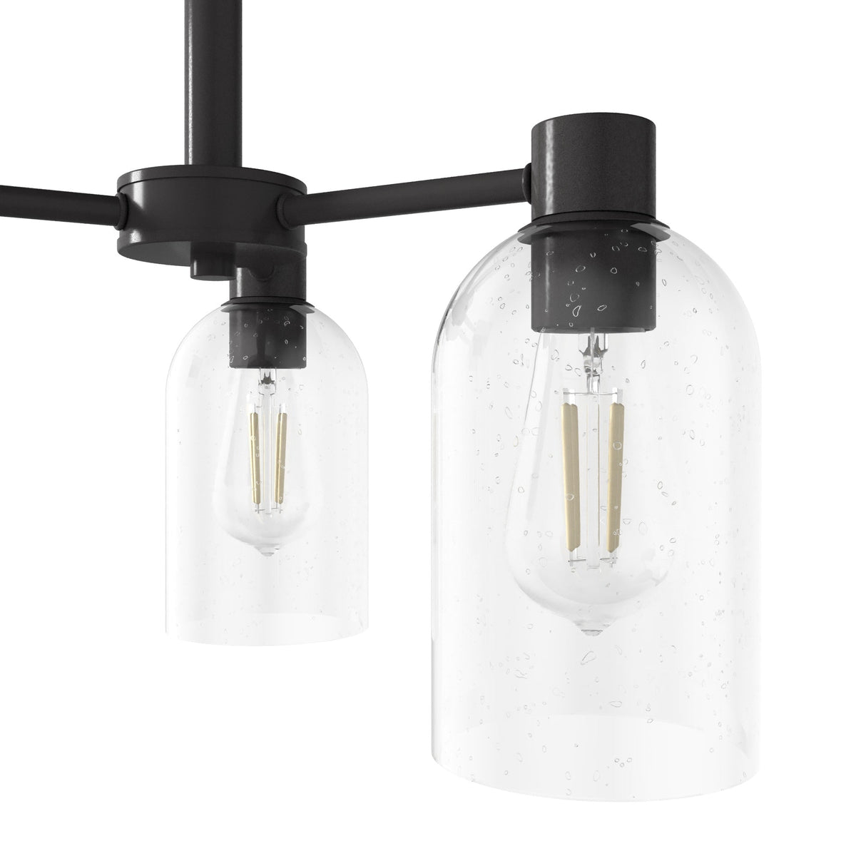 Hunter Lochemeade 3-Light Matte Bronze Modern/Contemporary Led Crystal Chandelier