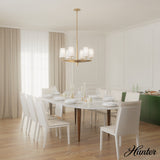 Hunter Nolita 6-Light Satin Gold Modern/Contemporary Led Chandelier