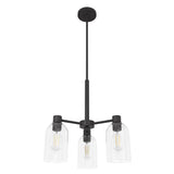 Hunter Lochemeade 3-Light Matte Bronze Modern/Contemporary Led Crystal Chandelier