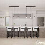 Hunter Hartland 3-Light Noble Bronze Transitional Globe LED Large Hanging
