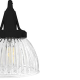 Hunter Cypress Grove 3-Light Natural Iron Transitional Clear Glass Linear LED Mini Hanging