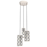 Hunter Gablecrest 3-Light Distressed White Transitional Tiered LED Small Hanging