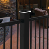 Freedom 4.25-in x 4.85-in x 3-ft Matte Black Aluminum Deck Post Sleeve