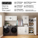 Estate 23.75-in W x 70.375-in H Wood Composite White Wall-mount Utility Storage Cabinet