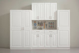Estate 38.5-in W x 70.375-in H Wood Composite White Wall-mount Utility Storage Cabinet