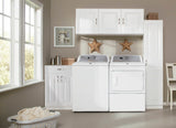 Estate 15-in W x 70.375-in H Wood Composite White Wall-mount Utility Storage Cabinet
