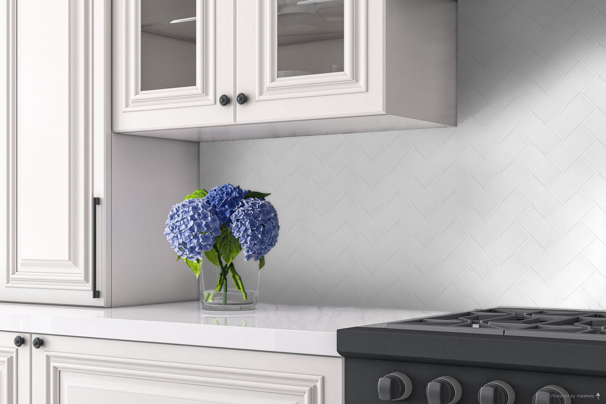 Satori Hudson Brilliant White 4-in x 8-in Glossy Ceramic Subway Wall Tile (0.21-sq. ft/ Piece)
