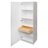 Estate 23.75-in W x 70.375-in H Wood Composite Gray Wall-mount Utility Storage Cabinet