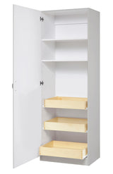 Estate 23.75-in W x 70.375-in H Wood Composite Gray Wall-mount Utility Storage Cabinet