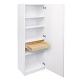 Estate 23.75-in W x 70.375-in H Wood Composite White Wall-mount Utility Storage Cabinet