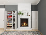 Estate 38.5-in W x 70.375-in H Wood Composite White Wall-mount Utility Storage Cabinet