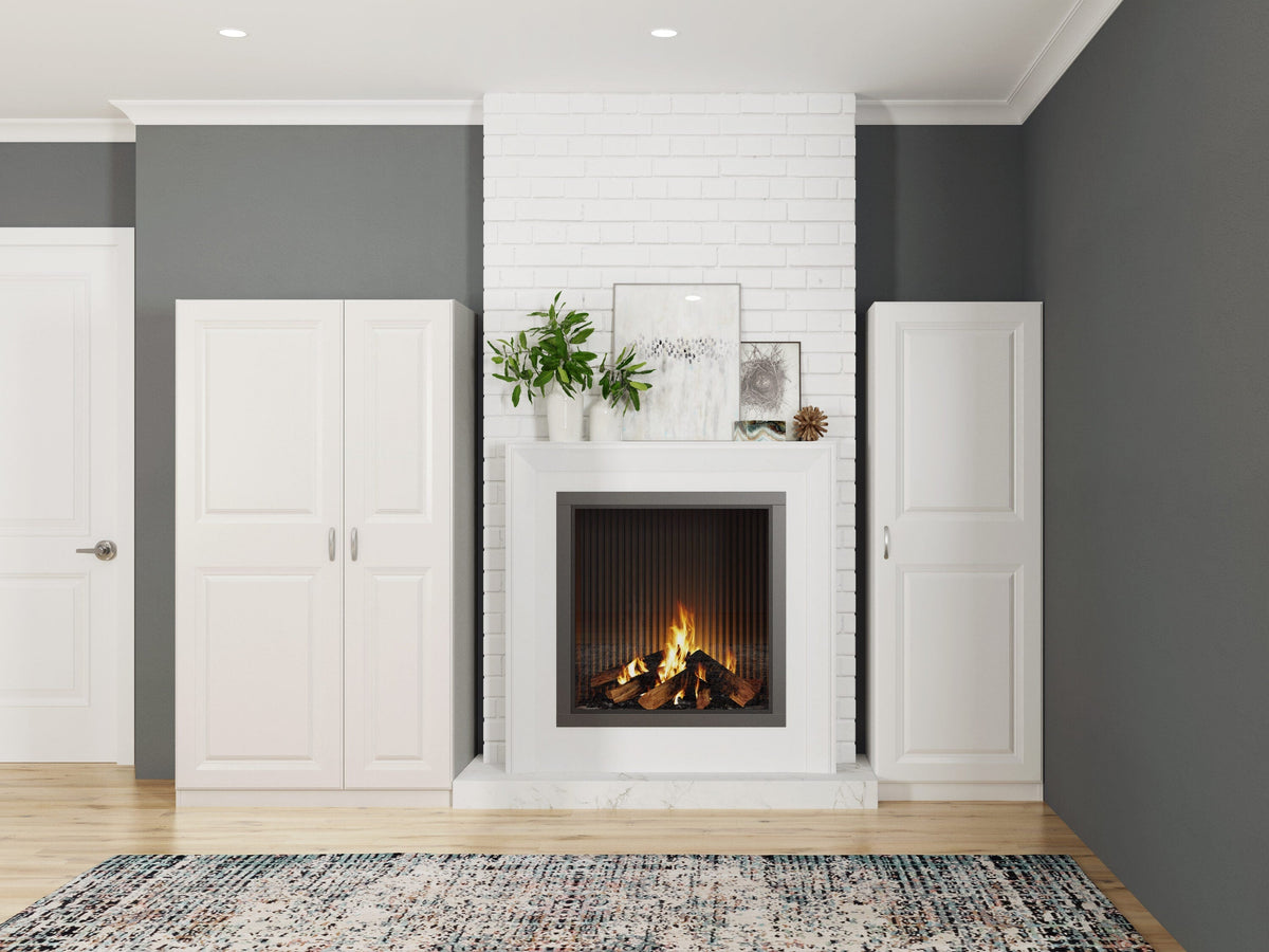 Estate 38.5-in W x 70.375-in H Wood Composite White Wall-mount Utility Storage Cabinet