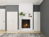 Estate 38.5-in W x 70.375-in H Wood Composite White Wall-mount Utility Storage Cabinet