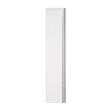 WELLFOR FLORA Solid Wood 30-in x 28-in Lighted LED Surface Mount White Mirrored Soft Close Medicine Cabinet