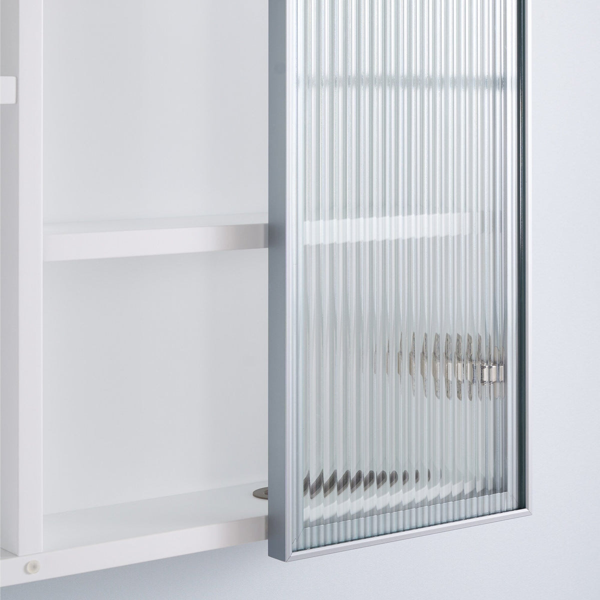 WELLFOR FLORA Solid Wood 36-in x 28-in Lighted LED Surface Mount White Mirrored Soft Close Medicine Cabinet