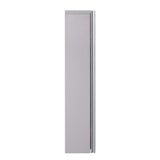 WELLFOR FLORA Solid Wood 30-in x 28-in Lighted LED Surface Mount Gray Mirrored Soft Close Medicine Cabinet
