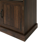 SINOFURN Coastal 47.2-in Brown Wood Hall Tree