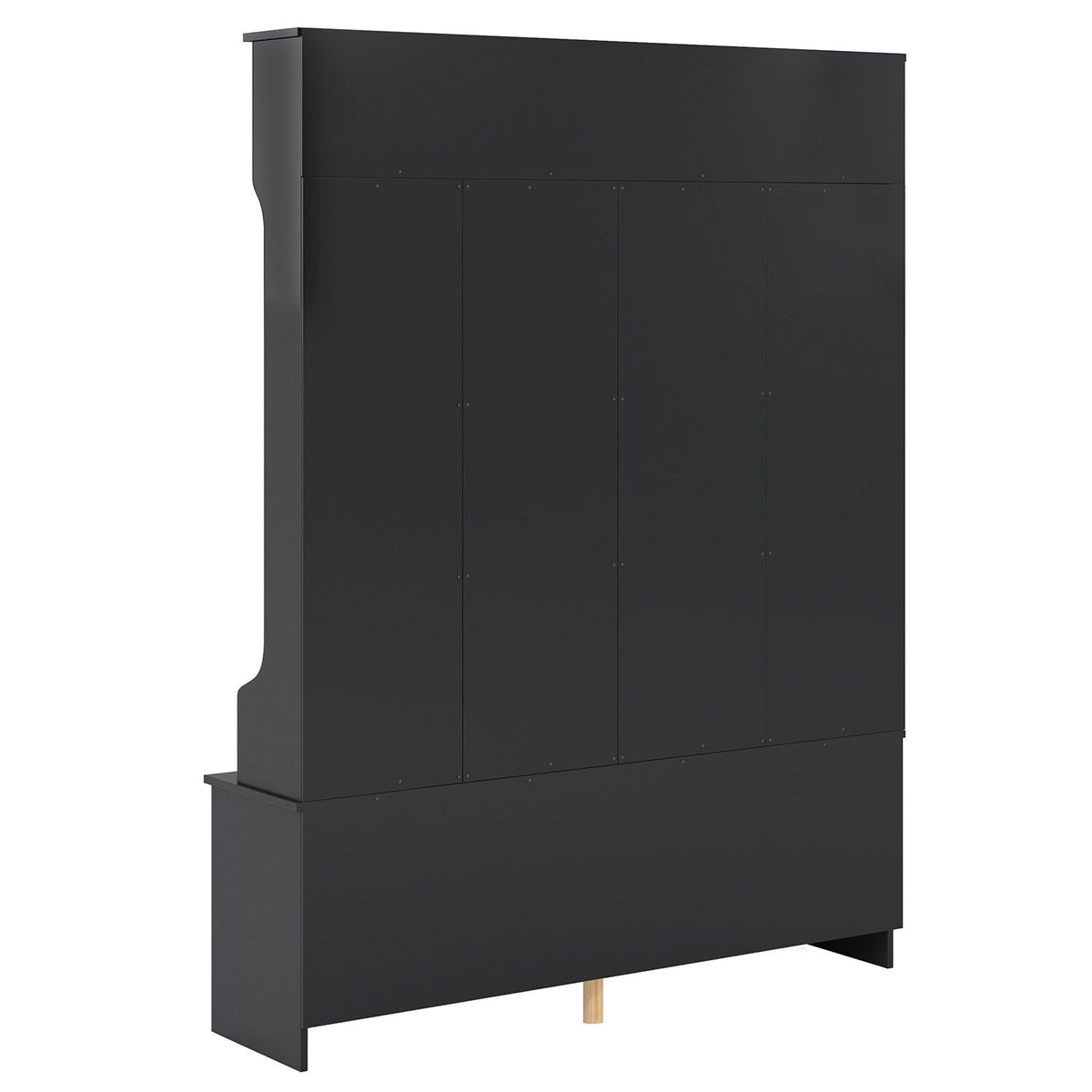 SINOFURN Hall Tree Entryway Bench with Shelves Cabinet