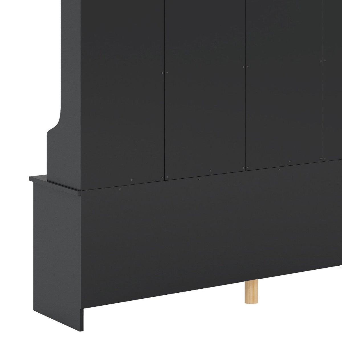 SINOFURN Hall Tree Entryway Bench with Shelves Cabinet