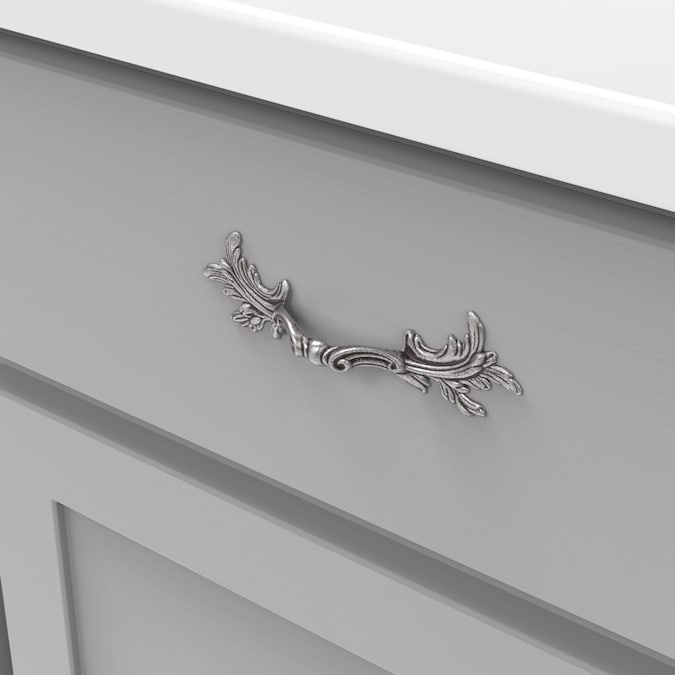 Hickory Hardware Manor House 3-in (76mm) Center to Center Silver Stone Novelty Handle Drawer Pull
