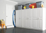 Estate 38.5-in W x 70.375-in H Wood Composite White Wall-mount Utility Storage Cabinet