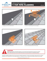 Gibraltar Building Products 4-in x 20-in Galvanized Steel T-Top Vent and Pipe Flashing, RJ4B