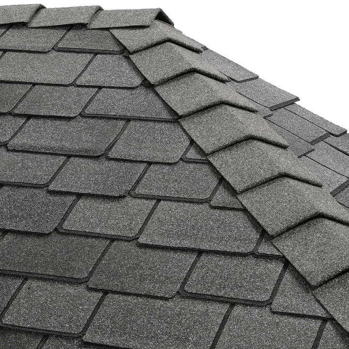 GAF Timbercrest Bullnose Castlewood Gray Hip & Ridge Roof Shingles, 20 Linear Ft per Bundle
