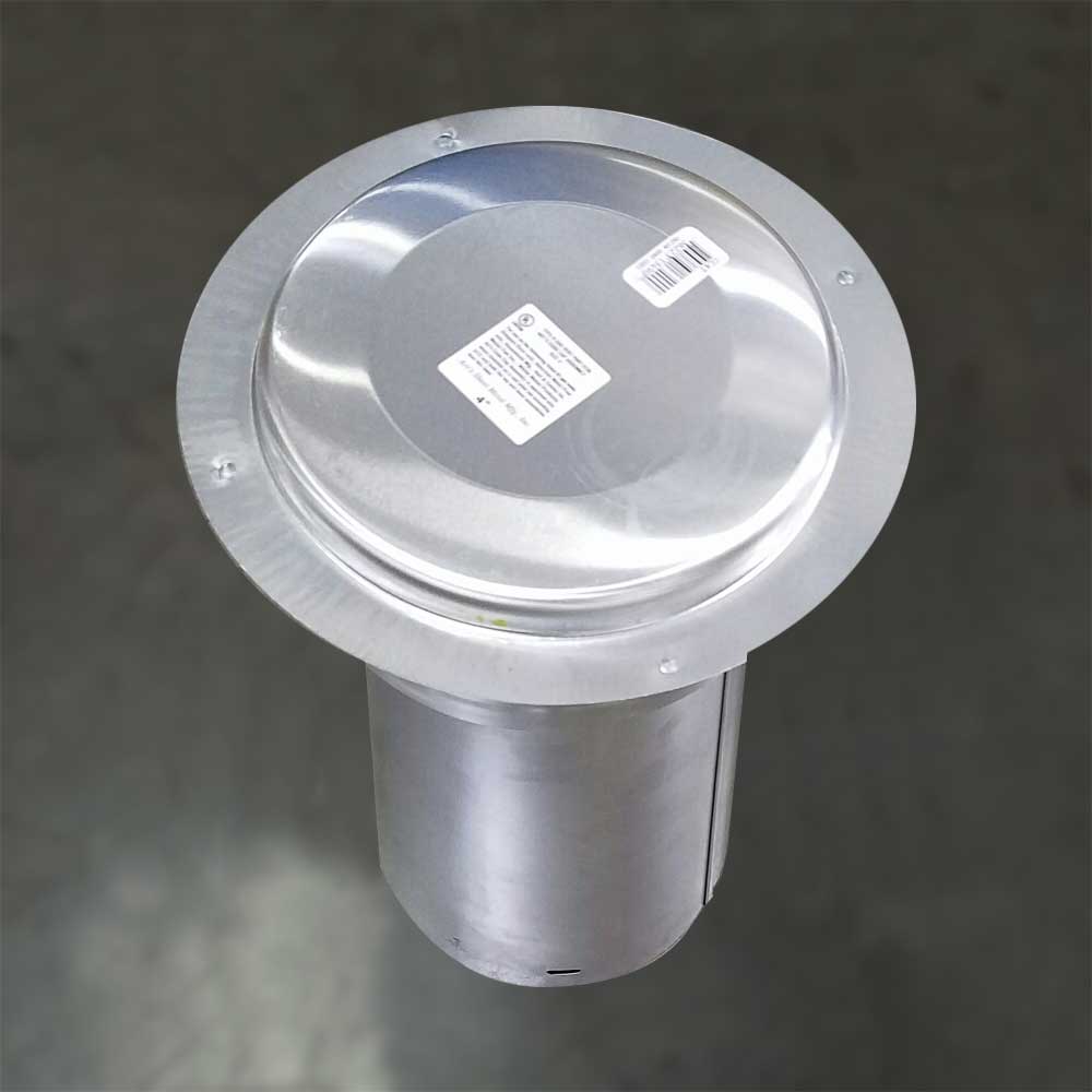 Gibraltar Building Products Code Cap Top, 1/2-in to 4-in Pipe, 6-in Base, Aluminum