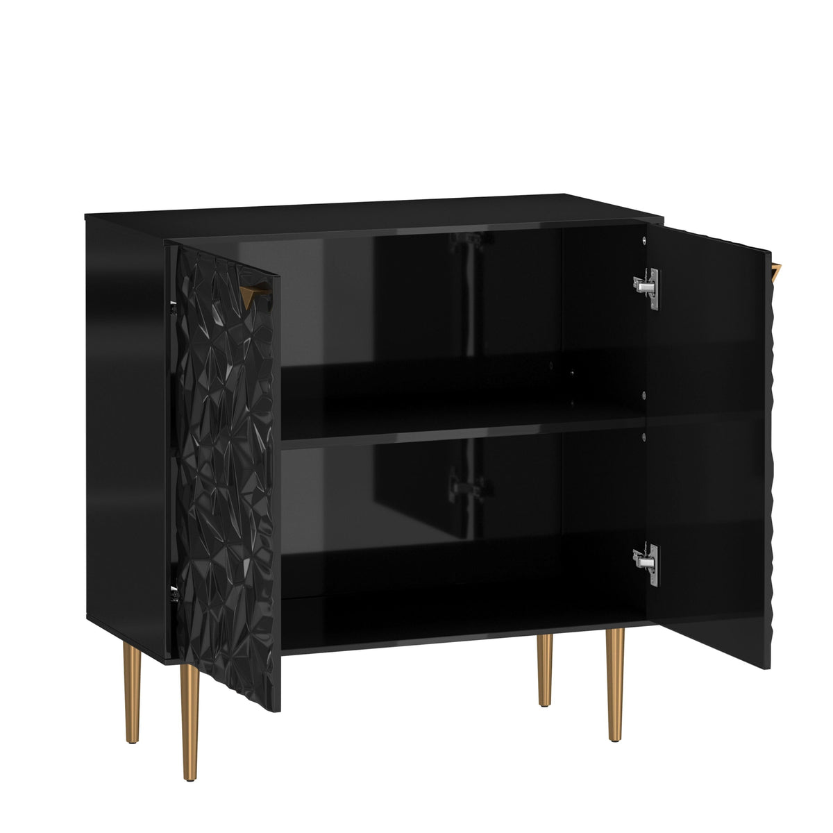 Clihome 15.75-in W x 31.93-in H Mdf Black Freestanding Utility Storage Cabinet