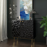Clihome 15.75-in W x 31.93-in H Mdf Black Freestanding Utility Storage Cabinet