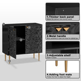 Clihome 15.75-in W x 31.93-in H Mdf Black Freestanding Utility Storage Cabinet