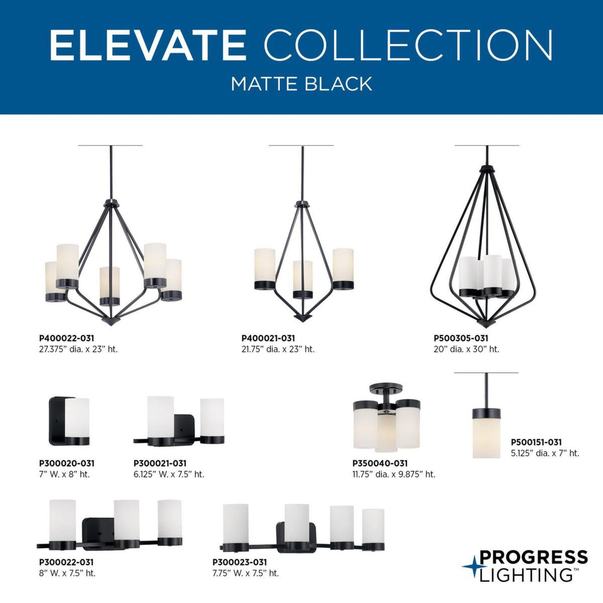 Progress Lighting Elevate 3-Light Polished Chrome Modern/Contemporary Chandelier