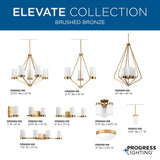 Progress Lighting Elevate 3-Light Polished Chrome Modern/Contemporary Chandelier