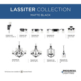Progress Lighting Lassiter 9-Light Brushed Nickel Traditional Chandelier