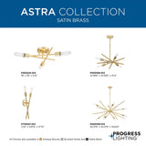 Progress Lighting Astra 8-Light Brushed Nickel Modern/Contemporary Chandelier