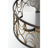 Progress Lighting Cirrine 3-Light Antique Bronze Transitional Chandelier
