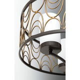 Progress Lighting Cirrine 3-Light Antique Bronze Transitional Chandelier