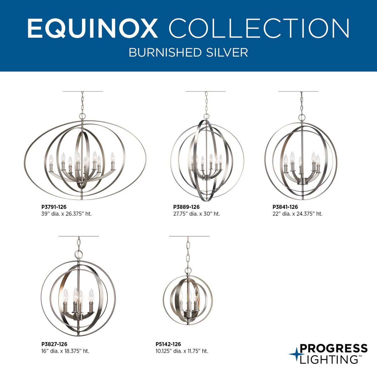 Progress Lighting Equinox 3-Light Antique Bronze Transitional Globe Medium Hanging Pendant Light