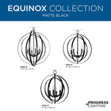 Progress Lighting Equinox 5-Light Polished Nickel Transitional Chandelier