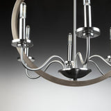 Progress Lighting Fontayne 6-Light Brushed Nickel Farmhouse Chandelier