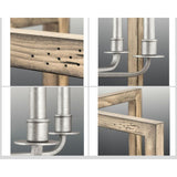 Progress Lighting Turnbury 8-Light Gray Rustic Chandelier
