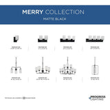 Progress Lighting Merry 5-Light Brushed Nickel Transitional Chandelier