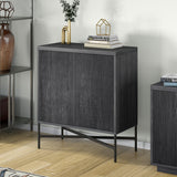 Hailey Home Brighton Charcoal Gray 2-Shelf Office Cabinet