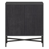 Hailey Home Brighton Charcoal Gray 2-Shelf Office Cabinet